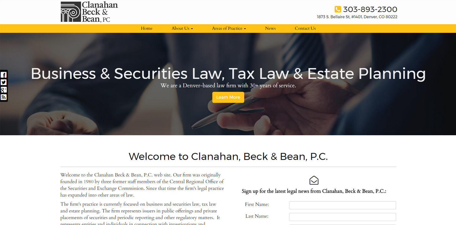 
New Website Launch: Clanahan Beck Bean