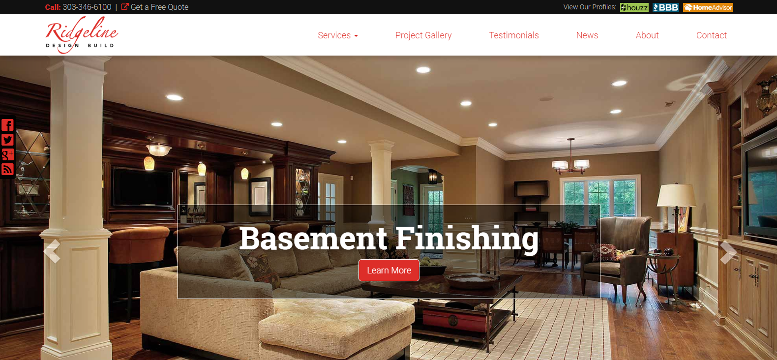 
New Website Launched: Ridgeline Remodeling, Inc.