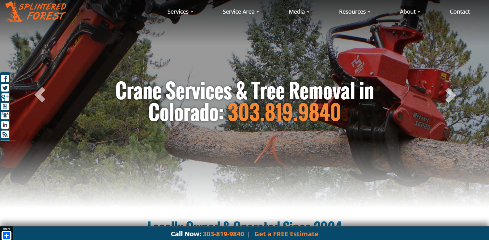 
New Website Launched: Splintered Forest Tree Services