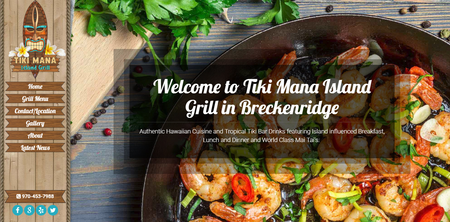 
New Website Launch: Tiki Mana Island Grill