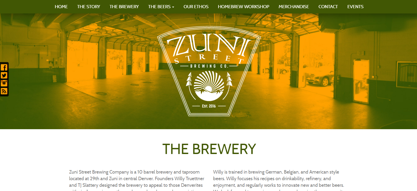
New Website Launched: Zuni Street Brewing Co.