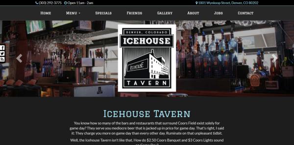 
New Website Upgrade: Icehouse Tavern