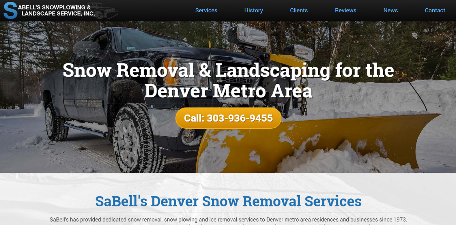 
New Website Upgrade: Sabell's Snowplowing & Landscaping Service