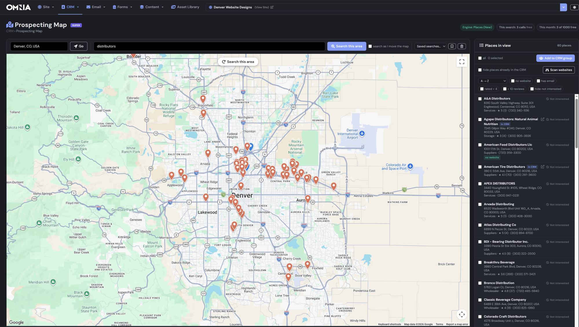 Prospecting Map