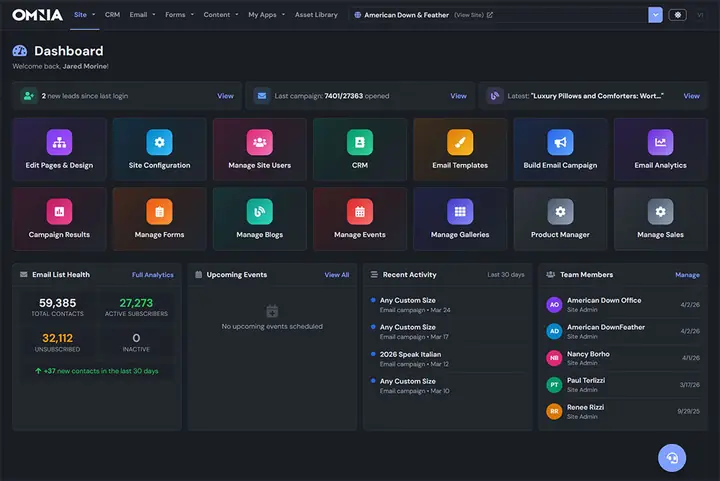 Omnia Dashboard